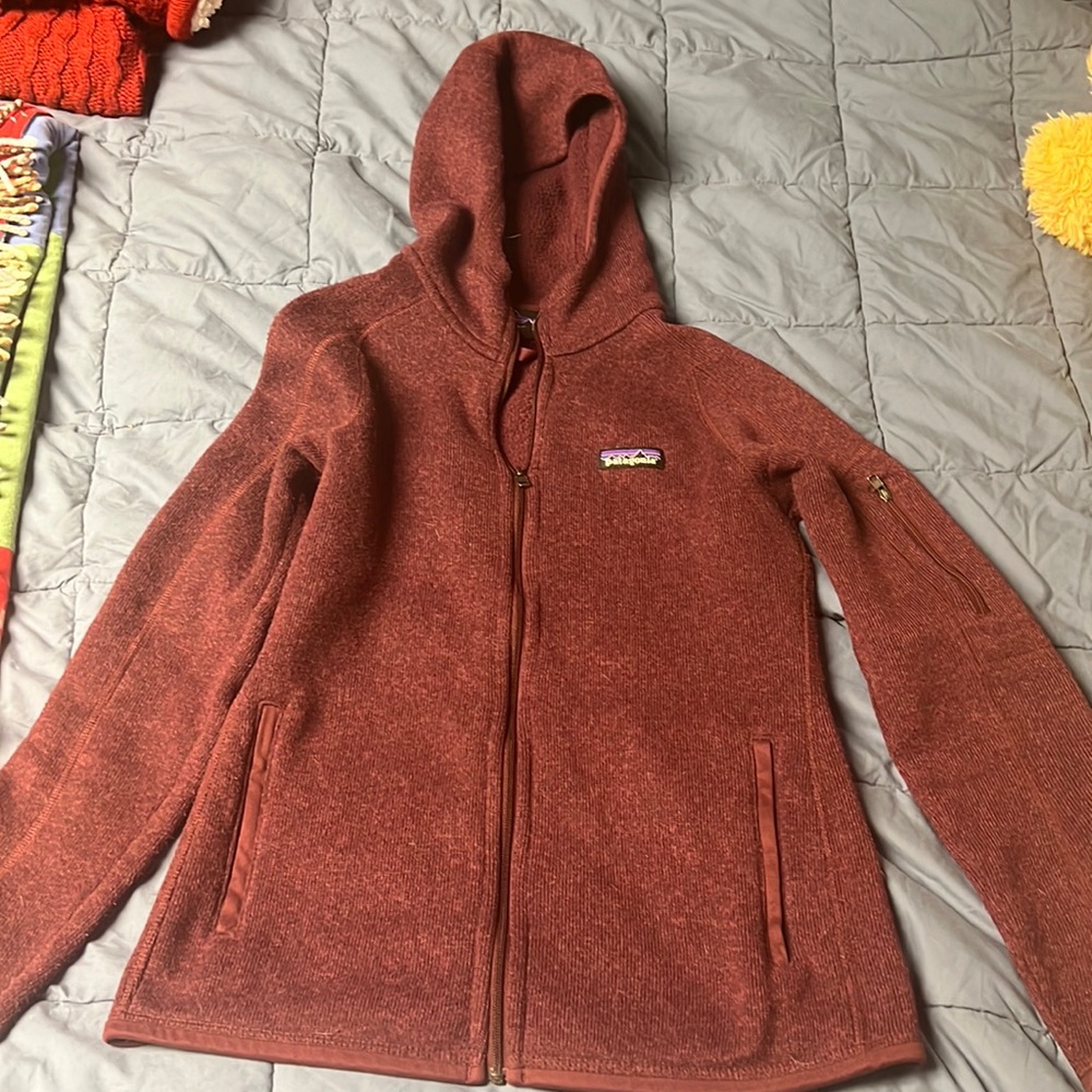 Patagonia cranberry better sweater hoodie